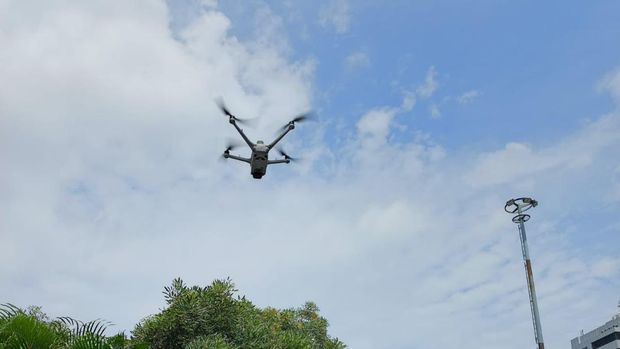 Korlantas Polri Terbangkan ETLE Drone Patrol Presisi di 4 Titik Strategis Semarang
